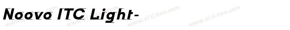 Noovo ITC Light字体转换